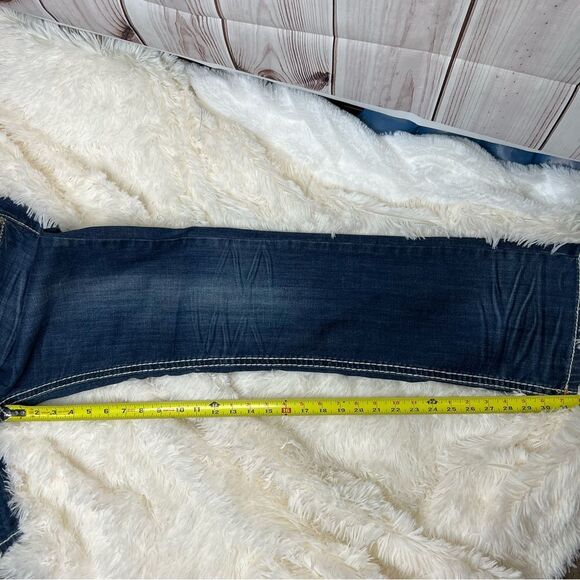 LA Idol Bootcut Dark Wash Denim Jeans Stretch - Picture 5 of 7